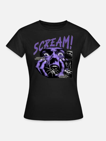 Horror - SCREAM! - Frauen T-Shirt - Schwarz