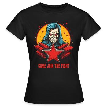 Come and join the fight - Women's T-Shirt - black - Front - AI Model Female 172 dark (172cm)