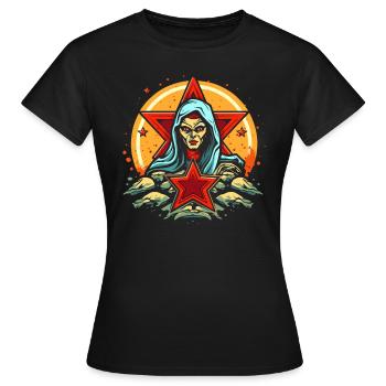 The Star and the Fortune Teller - Women's T-Shirt - black - Front - AI Model Female 172 dark (172cm)