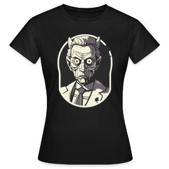 The Director of Nightmares - Women's T-Shirt - black - Front - AI Model Female 172 dark (172cm)