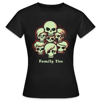 Liens familiaux - T-shirt Femme - noir - Devant - AI Model Female 172 dark (172cm)