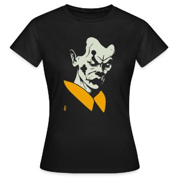 That's crap, the sad clown - Women's T-Shirt - black - Front - AI Model Female 172 dark (172cm)