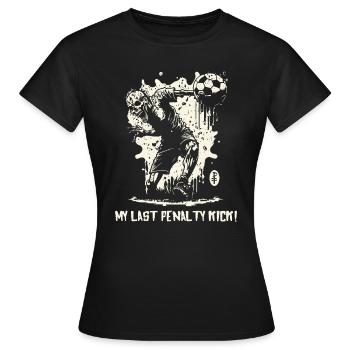 Ma dernière pénalité : Zombie Soccer - T-shirt Femme - noir - Devant - AI Model Female 172 dark (172cm)