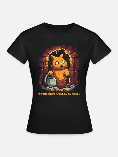 No Hope: Dungeon Philosophy Bunny Rabbit - Women's T-Shirt - black