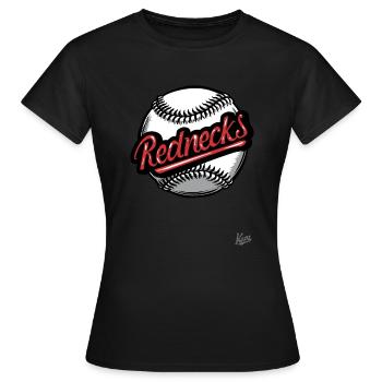 Baseball mit Rednecks - Frauen T-Shirt - Schwarz - Vorne - AI Model Female 172 dark (172cm)