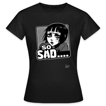 Triste Girls Club, si triste - T-shirt Femme - noir - Devant - AI Model Female 172 dark (172cm)
