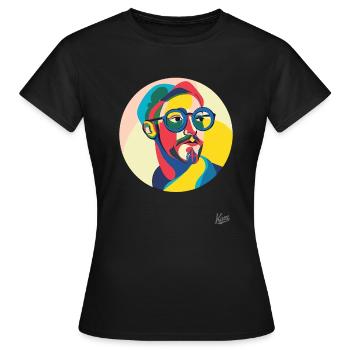 Contemporary Art by a Modern Man - Women's T-Shirt - black - Front - AI Model Female 172 dark (172cm)