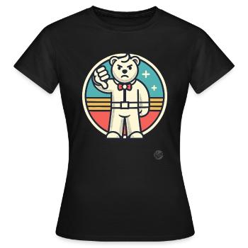 Mauvaise note, pouces vers le bas Rejeter l’ours - T-shirt Femme - noir - Devant - AI Model Female 172 dark (172cm)