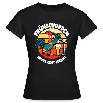 Frühschoppen Zapfhahn - Frauen T-Shirt - Schwarz - Vorne - AI Model Female 172 dark (172cm)