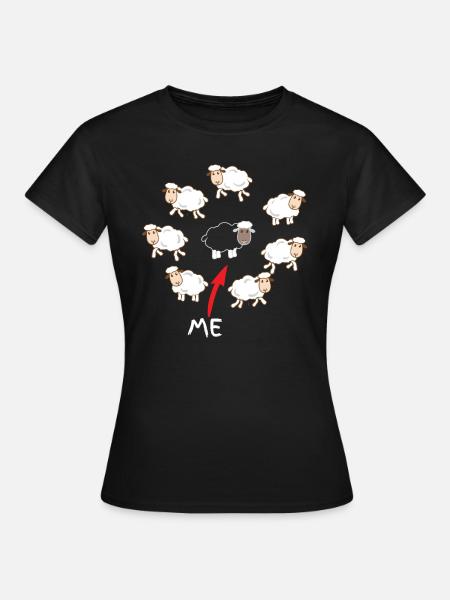 Schwarzes Schaf - Frauen T-Shirt - Schwarz