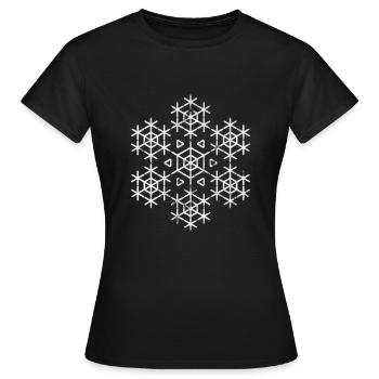 hiver - T-shirt Femme - noir - Devant - AI Model Female 172 dark (172cm)