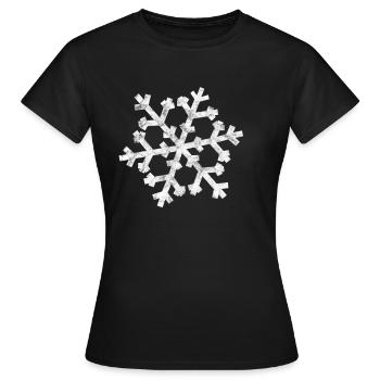 neige - T-shirt Femme - noir - Devant - AI Model Female 172 dark (172cm)