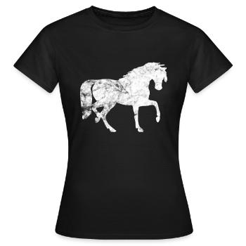 poney - T-shirt Femme - noir - Devant - AI Model Female 172 dark (172cm)