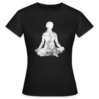 meditation - Women's T-Shirt - black - Front - AI Model Female 172 dark (172cm)