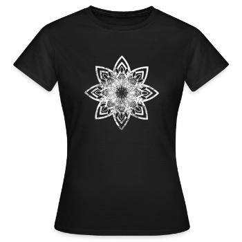 Meditation - Frauen T-Shirt - Schwarz - Vorne - AI Model Female 172 dark (172cm)