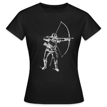 Archer - T-shirt Femme - noir - Devant - AI Model Female 172 dark (172cm)