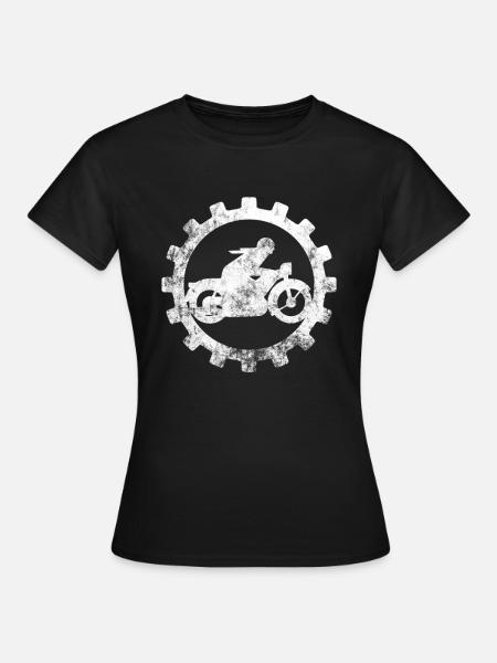 Motorradfahrer - Frauen T-Shirt - Schwarz