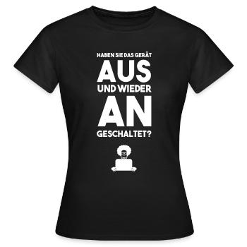 Programmierer Programmieren lustiger Spruch Html - Frauen T-Shirt - Schwarz - Vorne - AI Model Female 172 dark (172cm)