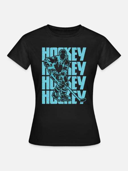 Hockey ist Leidenschaft - Frauen T-Shirt - Schwarz