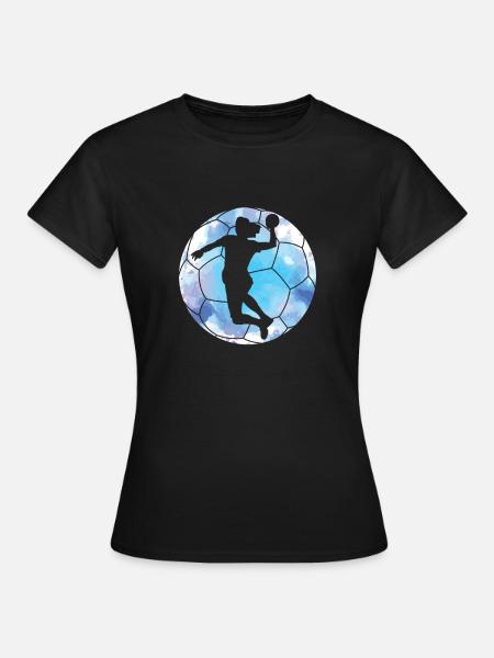 Handball, nur der Sieg zählt - Frauen T-Shirt - Schwarz