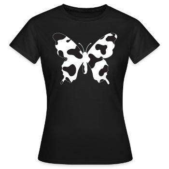 Kuhschmetterling - Frauen T-Shirt - Schwarz - Vorne - AI Model Female 172 dark (172cm)