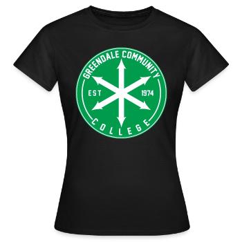 Community Graphic - Women's T-Shirt - black - Front - AI Model Female 172 dark (172cm)