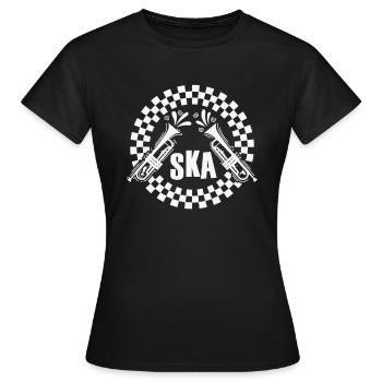 Ska Trompete Old School Jazz Musikstil - Frauen T-Shirt - Schwarz - Vorne - AI Model Female 172 dark (172cm)
