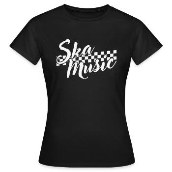 Ska Music Swing Jazz Music Style - Women's T-Shirt - black - Front - AI Model Female 172 dark (172cm)