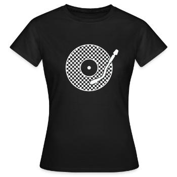 Ska Vinyl Schallplatte Jazz Musikstil - Frauen T-Shirt - Schwarz - Vorne - AI Model Female 172 dark (172cm)