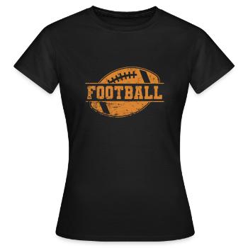 Jeu de football America Sport Touchdown - T-shirt Femme - noir - Devant - AI Model Female 172 dark (172cm)