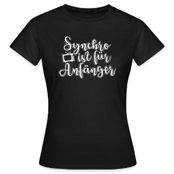 Synchro est une traduction pour débutants - T-shirt Femme - noir - Devant - AI Model Female 172 dark (172cm)