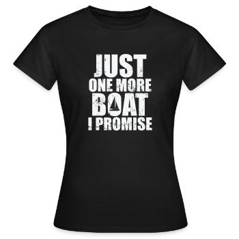 Juste un bateau de plus que je promets voilier - T-shirt Femme - noir - Devant - AI Model Female 172 dark (172cm)