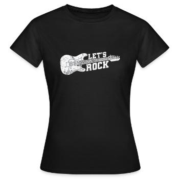 Let’s Rock Musikstil Genre Gitarre Rockband - Frauen T-Shirt - Schwarz - Vorne - AI Model Female 172 dark (172cm)