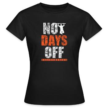 No Days Off Calisthenics Fitness Workout - Women's T-Shirt - black - Front - AI Model Female 172 dark (172cm)