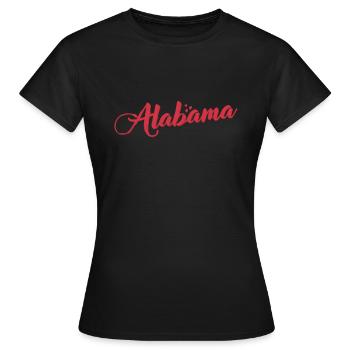 Alabama États-Unis Amérique État - T-shirt Femme - noir - Devant - AI Model Female 172 dark (172cm)
