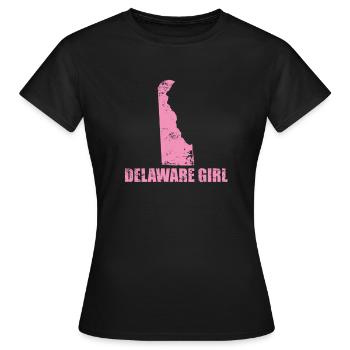 Delaware Girl États-Unis Amérique État - T-shirt Femme - noir - Devant - AI Model Female 172 dark (172cm)