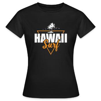 Hawaï Surf États-Unis Amérique État - T-shirt Femme - noir - Devant - AI Model Female 172 dark (172cm)