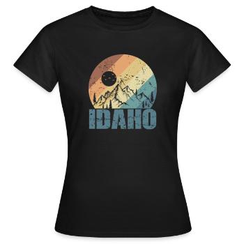 Idaho États-Unis Amérique État - T-shirt Femme - noir - Devant - AI Model Female 172 dark (172cm)