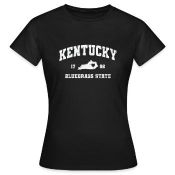Kentucky 1792 Bluegrass State USA Amerika - Frauen T-Shirt - Schwarz - Vorne - AI Model Female 172 dark (172cm)