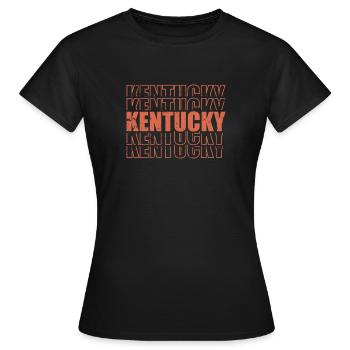 Kentucky États-Unis Amérique État - T-shirt Femme - noir - Devant - AI Model Female 172 dark (172cm)