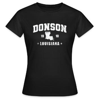 Louisiane Donson 1910 États-Unis Amérique - T-shirt Femme - noir - Devant - AI Model Female 172 dark (172cm)