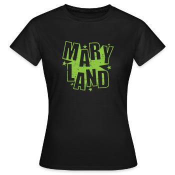 Maryland États-Unis Amérique État - T-shirt Femme - noir - Devant - AI Model Female 172 dark (172cm)