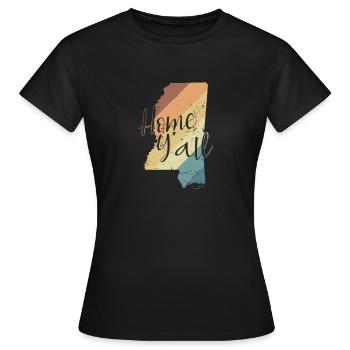 Mississippi Home Y'all USA Amerika - Frauen T-Shirt - Schwarz - Vorne - AI Model Female 172 dark (172cm)