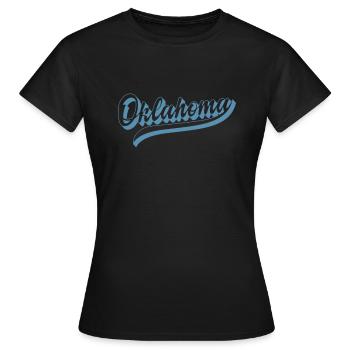 Oklahoma États-Unis Amérique État - T-shirt Femme - noir - Devant - AI Model Female 172 dark (172cm)