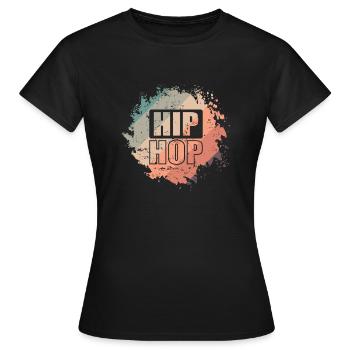 Hip Hop Rap Musikstil Musikrichtung - Frauen T-Shirt - Schwarz - Vorne - AI Model Female 172 dark (172cm)