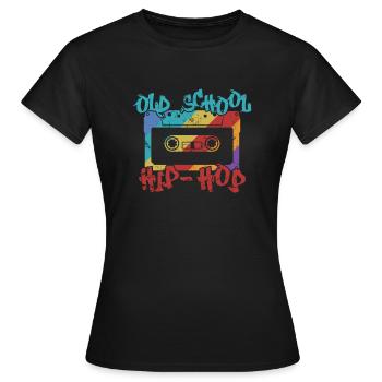 Rap de genre de musique hip-hop old school - T-shirt Femme - noir - Devant - AI Model Female 172 dark (172cm)