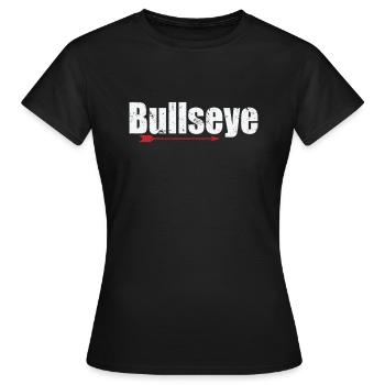 Tir à l’arc Bullseye - T-shirt Femme - noir - Devant - AI Model Female 172 dark (172cm)