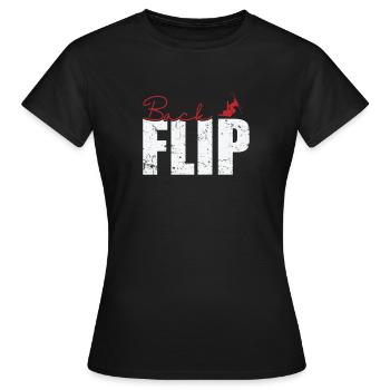 Ski à salto arrière - T-shirt Femme - noir - Devant - AI Model Female 172 dark (172cm)