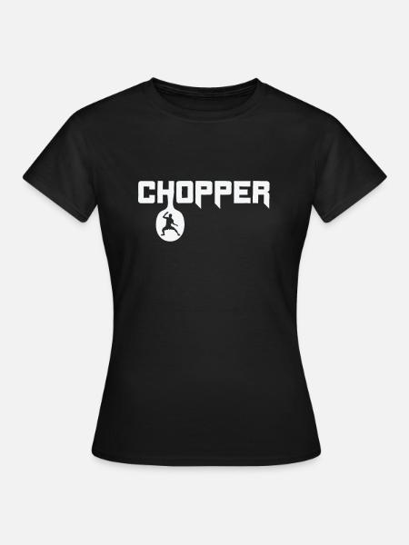 Chopper Frisbee - Frauen T-Shirt - Schwarz