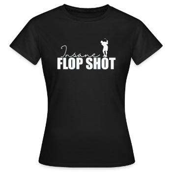 Insane Flop Shot Golf - T-shirt Femme - noir - Devant - AI Model Female 172 dark (172cm)